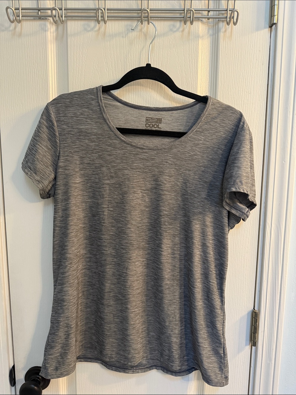 Cool Feel Heather Gray Short Sleeve Crewneck Tee